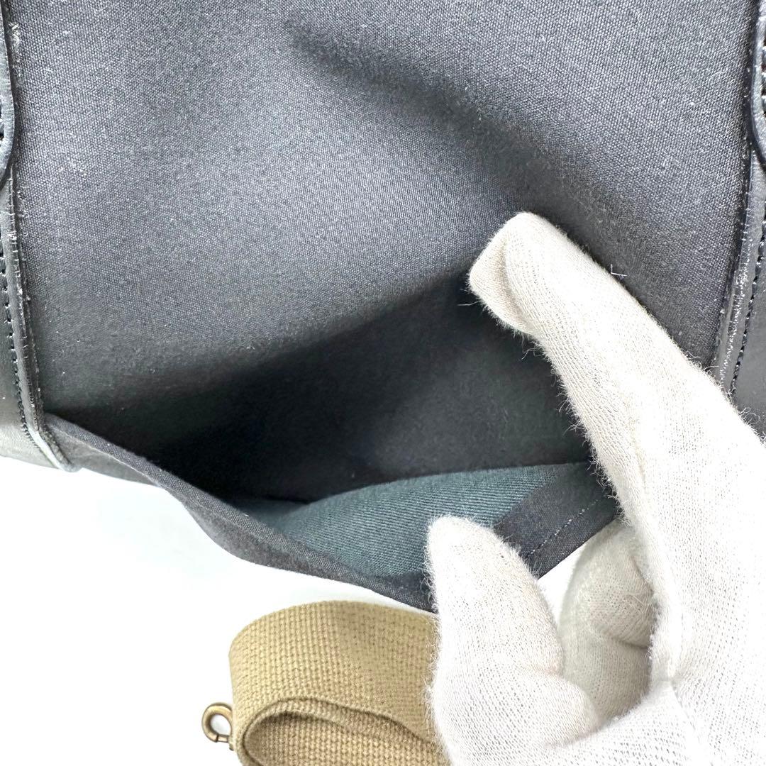 【希少 美品】MHL マーガレットハウエル ボストンバッグ 2way 旧ロゴ 黒