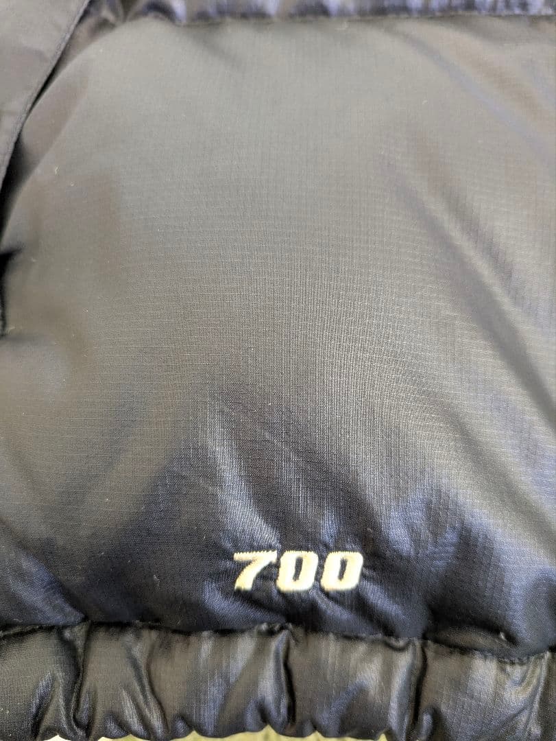 THE NORTH FACE ブラック ダウンベスト ヌプシ 700 L