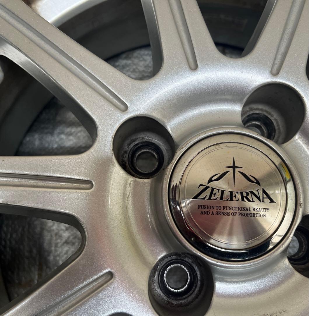 国産車 ぜラーナ 5.5J15 4/100 +42 15インチアルミ シルバー
