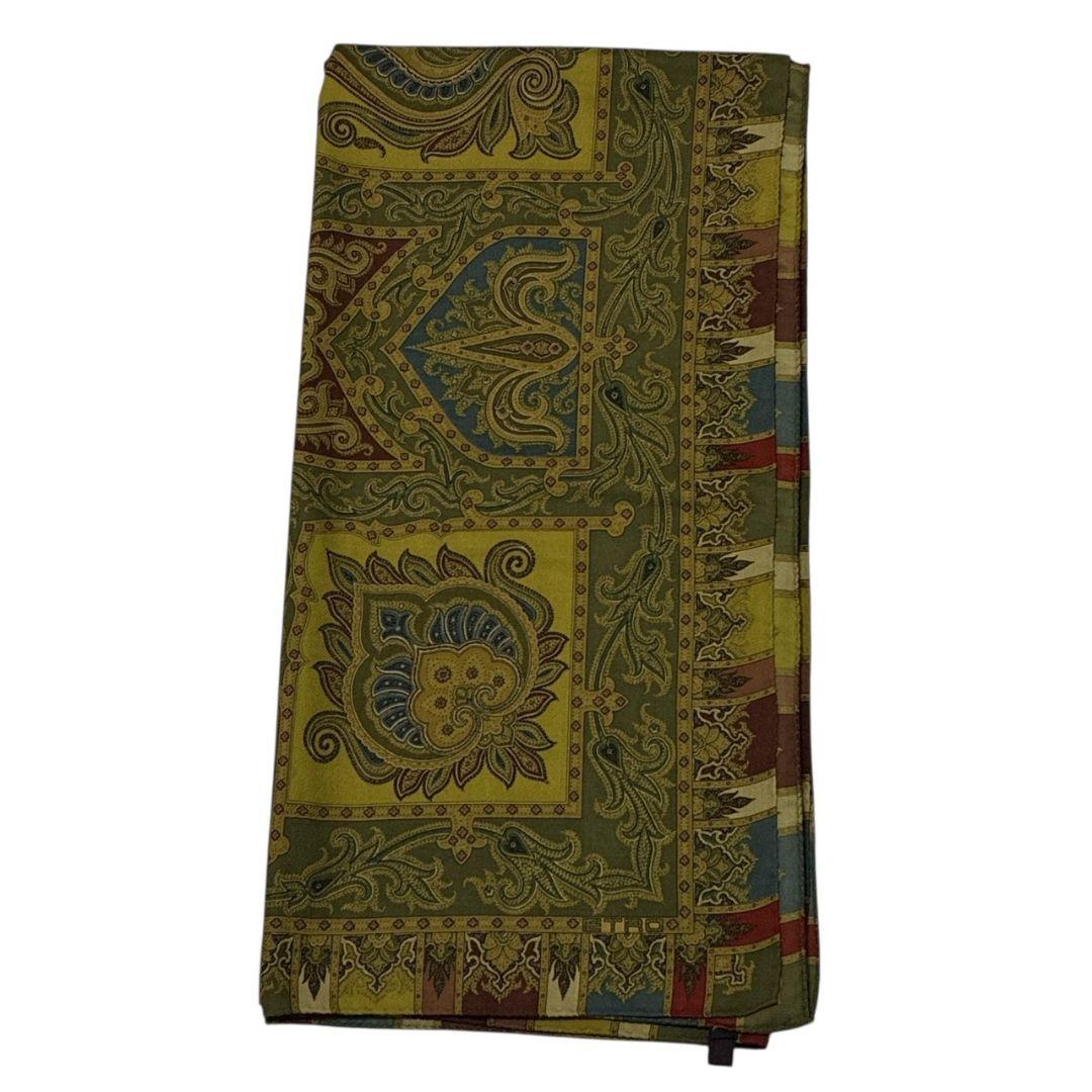極美品★ETRO エトロ シルク イタリア製 ペイズリー 大判ストール スカーフ