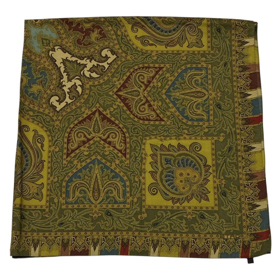 極美品★ETRO エトロ シルク イタリア製 ペイズリー 大判ストール スカーフ