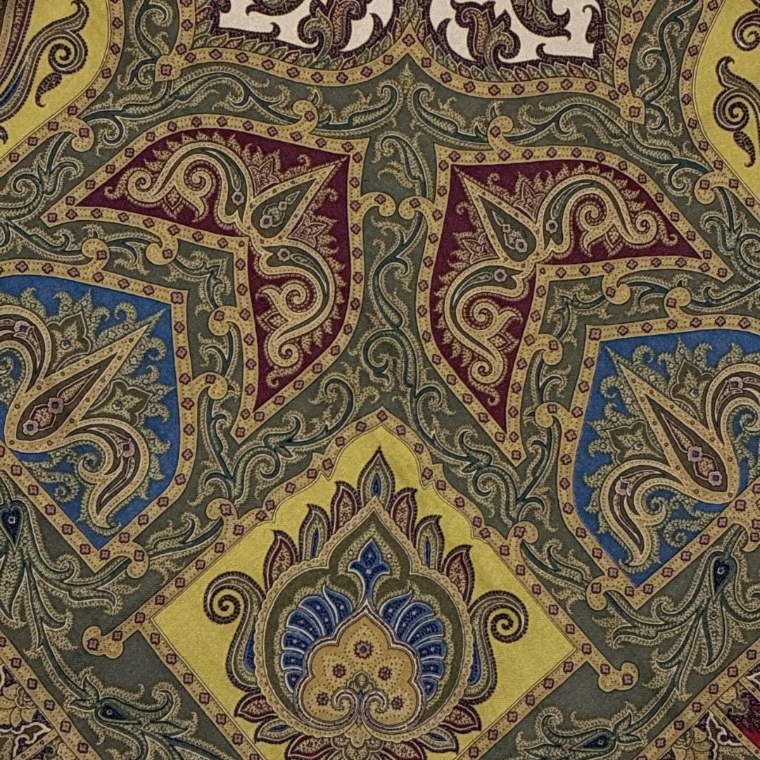 極美品★ETRO エトロ シルク イタリア製 ペイズリー 大判ストール スカーフ