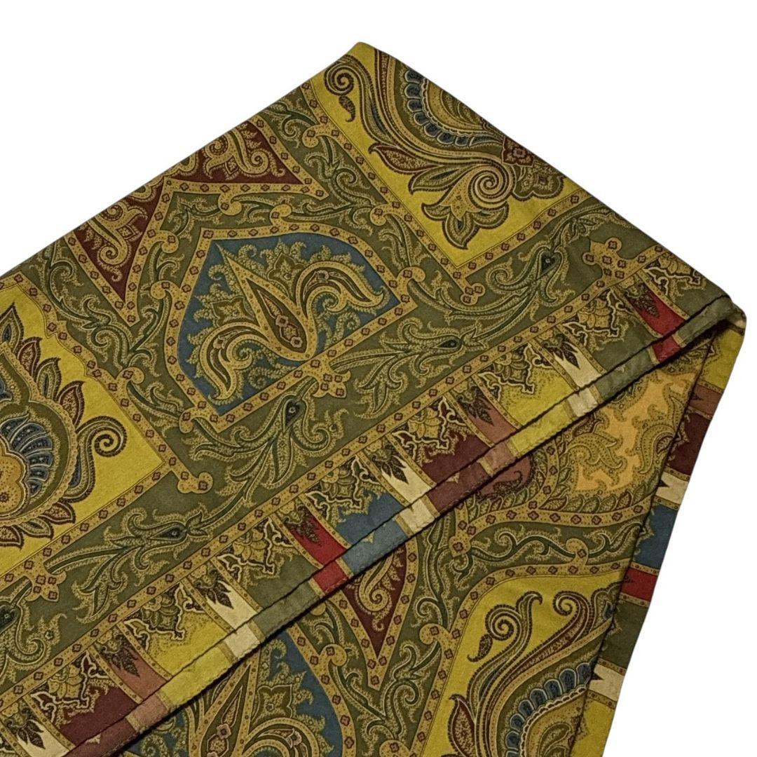 極美品★ETRO エトロ シルク イタリア製 ペイズリー 大判ストール スカーフ
