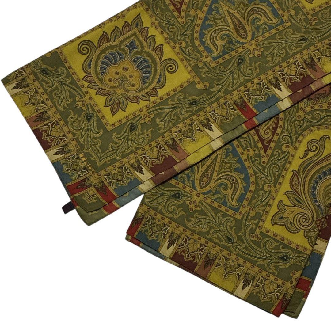 極美品★ETRO エトロ シルク イタリア製 ペイズリー 大判ストール スカーフ
