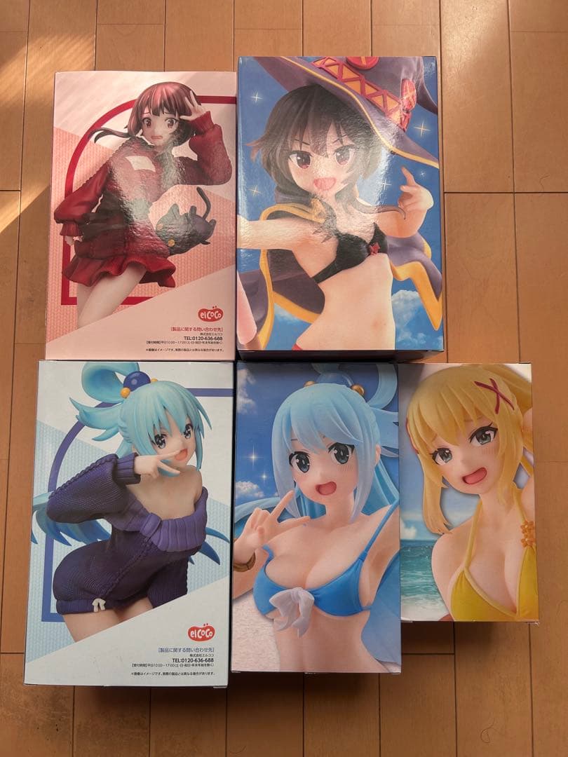 この素晴らしい世界に祝福を　このすば　フィギュア　アクア　めぐみん　ダクネス