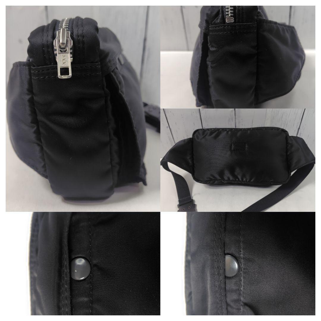 【PORTER ポータータンカー コブラバックル　ウエストバッグ ブラック】美品