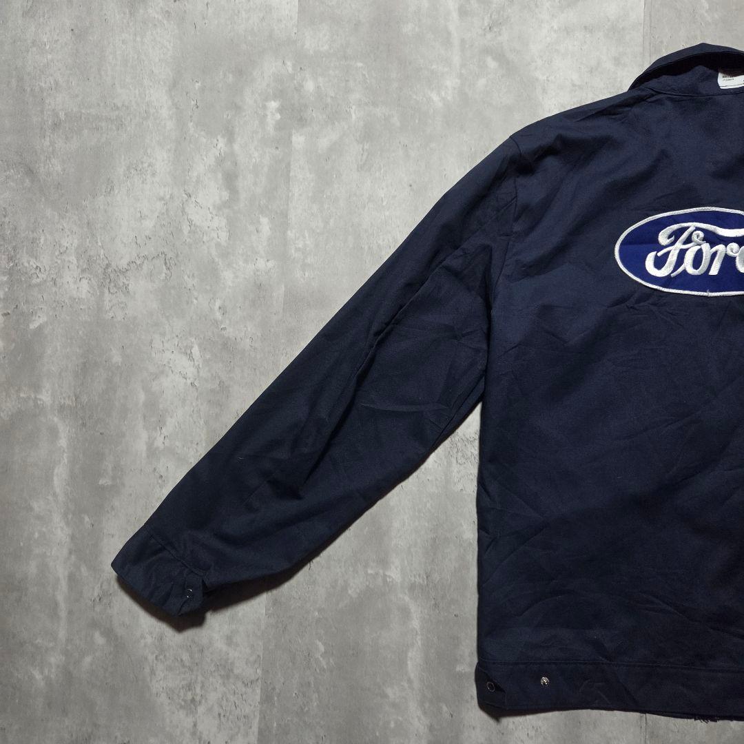 70s Ford フォード USA製 ワークジャケット刺繍ワッペンレアM相当