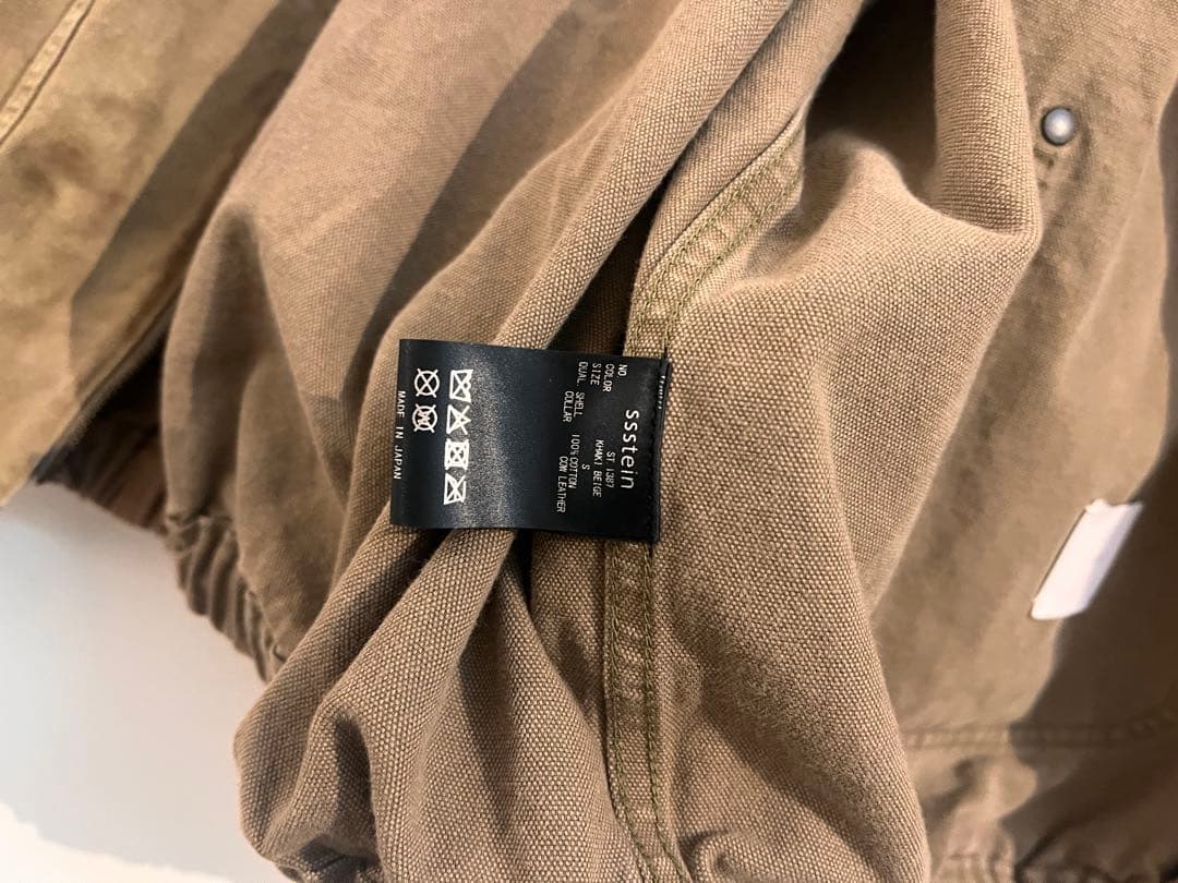 ジャケット・アウター ssstein SULFUR DYED OXFORD VINTAGE JKT