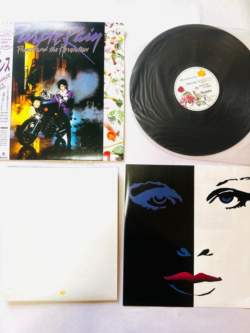 PRINCE PURPLE RAIN 日本盤LP P-13021 ポスター付