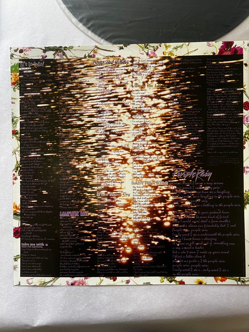 PRINCE PURPLE RAIN 日本盤LP P-13021 ポスター付