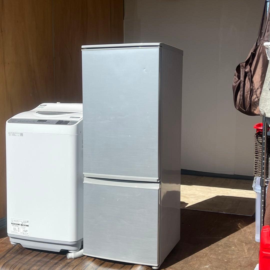 配送設置無料　SHARP 冷蔵庫167L洗濯機5.5kgセット　大容量　乾燥付き