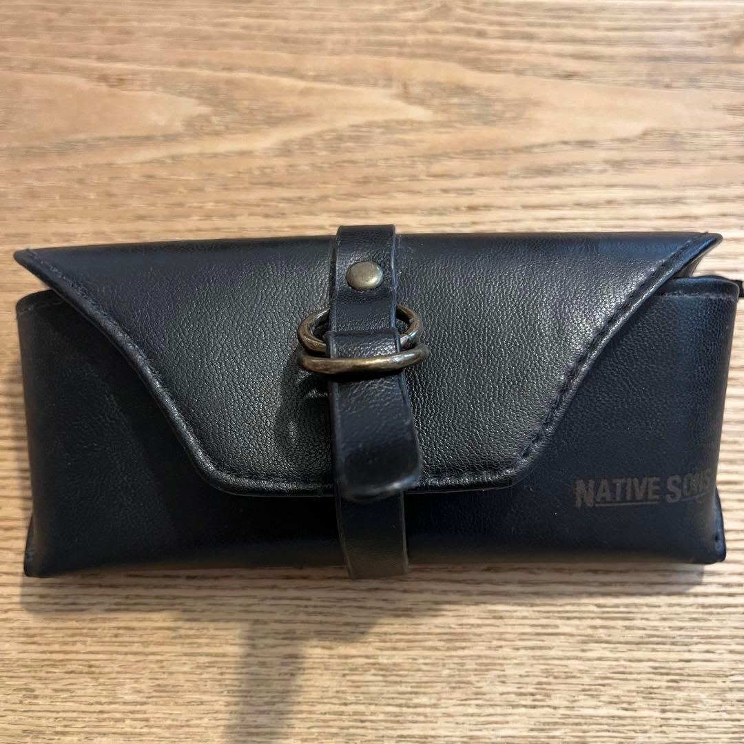 NATIVE SONS John O. サングラス　べっ甲-ゴールド　付属品完備