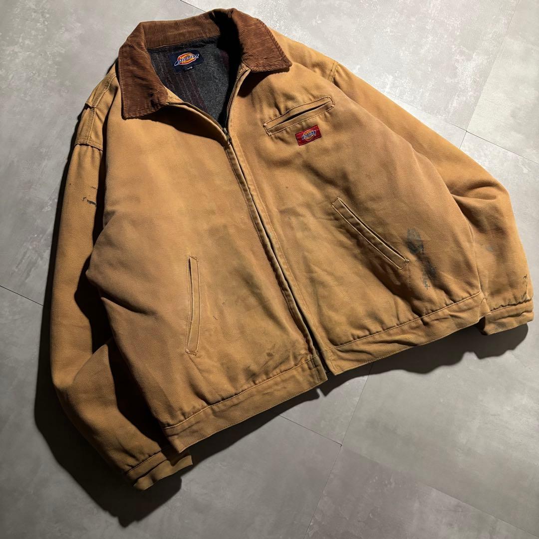 90s- Dickies ディッキーズ　デトロイトジャケット　キャメル　フェード