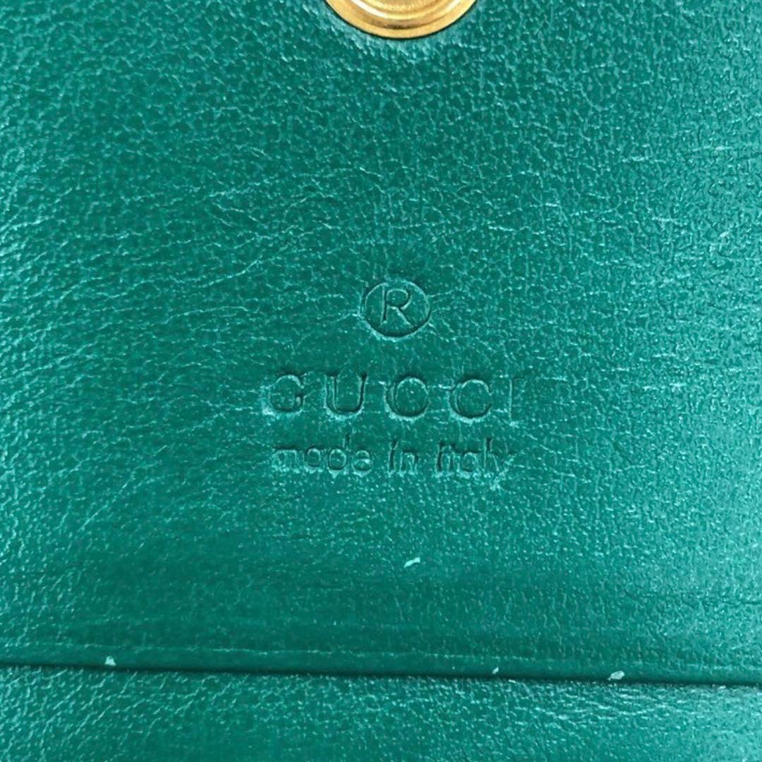 【値下げ】GUCCI グリーン 二つ折り財布
