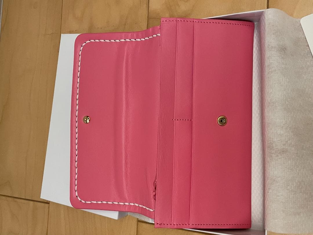 【未使用】Kitamura ピンク 二つ折り財布