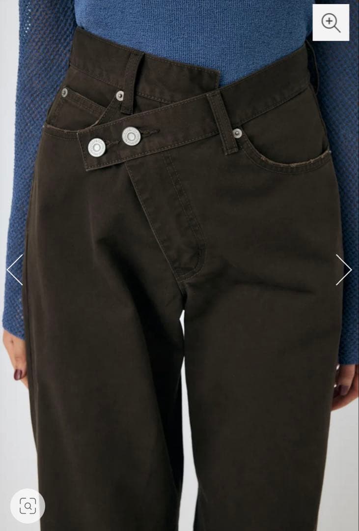 パンツ MOUSSY CROSS CHINO WIDE STRAIGHT