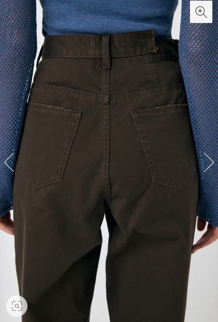パンツ MOUSSY CROSS CHINO WIDE STRAIGHT