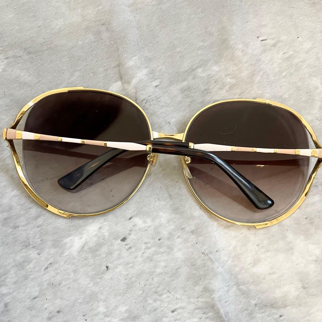 GUCCI アイウェア ウェリントン インターロッキングG ゴールド