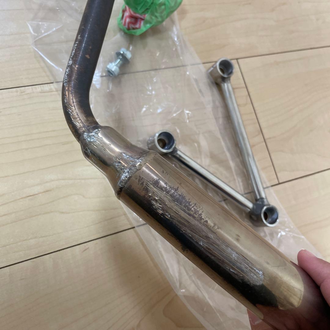2BH-AY01ジョグステンレス マフラー本体 取り付け金具付き