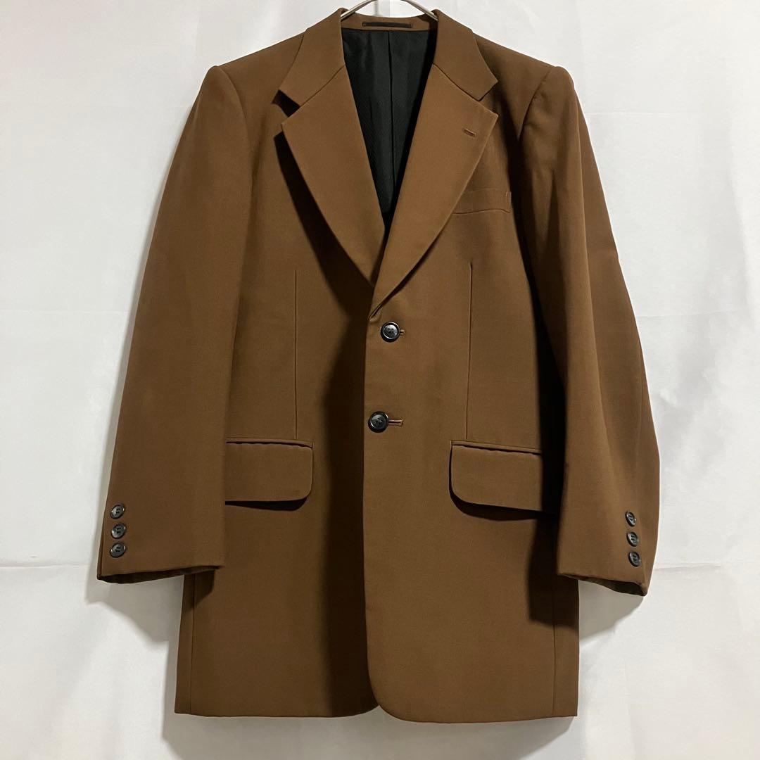 【3ピース/カジュアルスーツセットアップ】ブラウン/メンズM相当/ウール美品