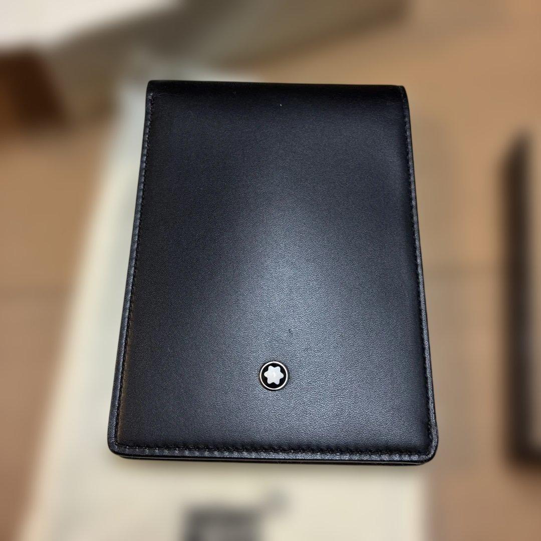 MONTBLANC レザー メモ帳 黒