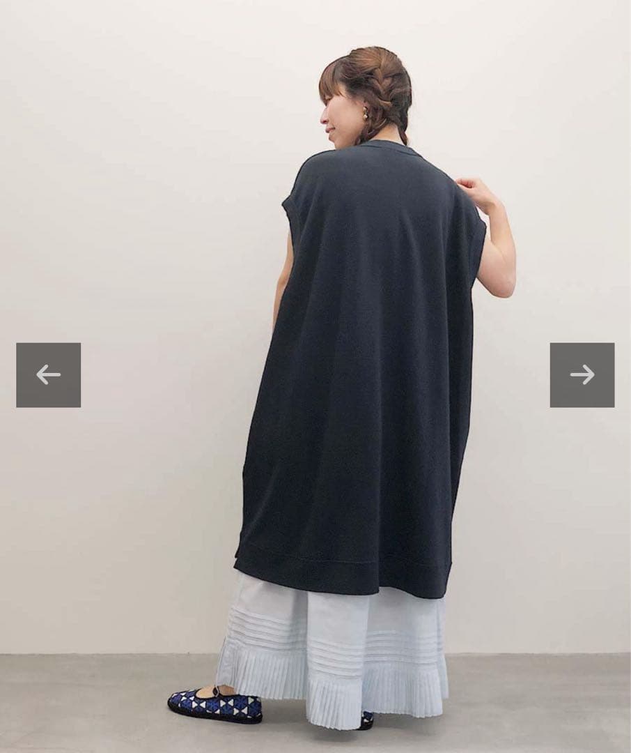 bunon ブノン　 Cotton Silk Gather TuckSkirt