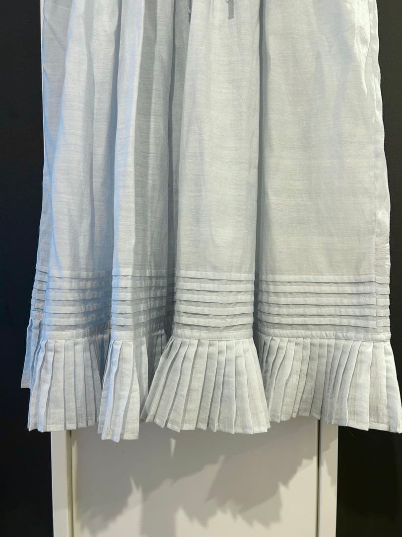 bunon ブノン　 Cotton Silk Gather TuckSkirt