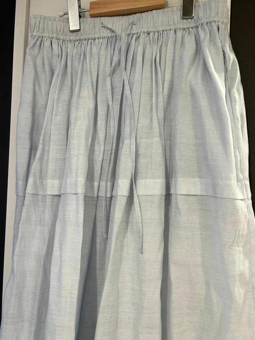 bunon ブノン　 Cotton Silk Gather TuckSkirt