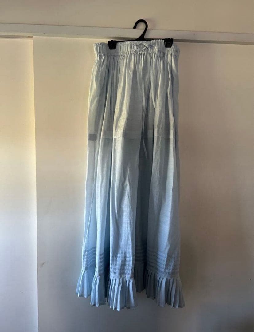 bunon ブノン　 Cotton Silk Gather TuckSkirt