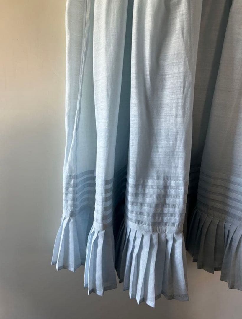 bunon ブノン　 Cotton Silk Gather TuckSkirt