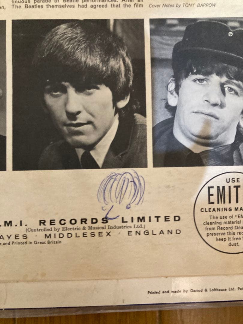 稀少UKオリジナルBeatlesハードデイズナイトビートルズレコード