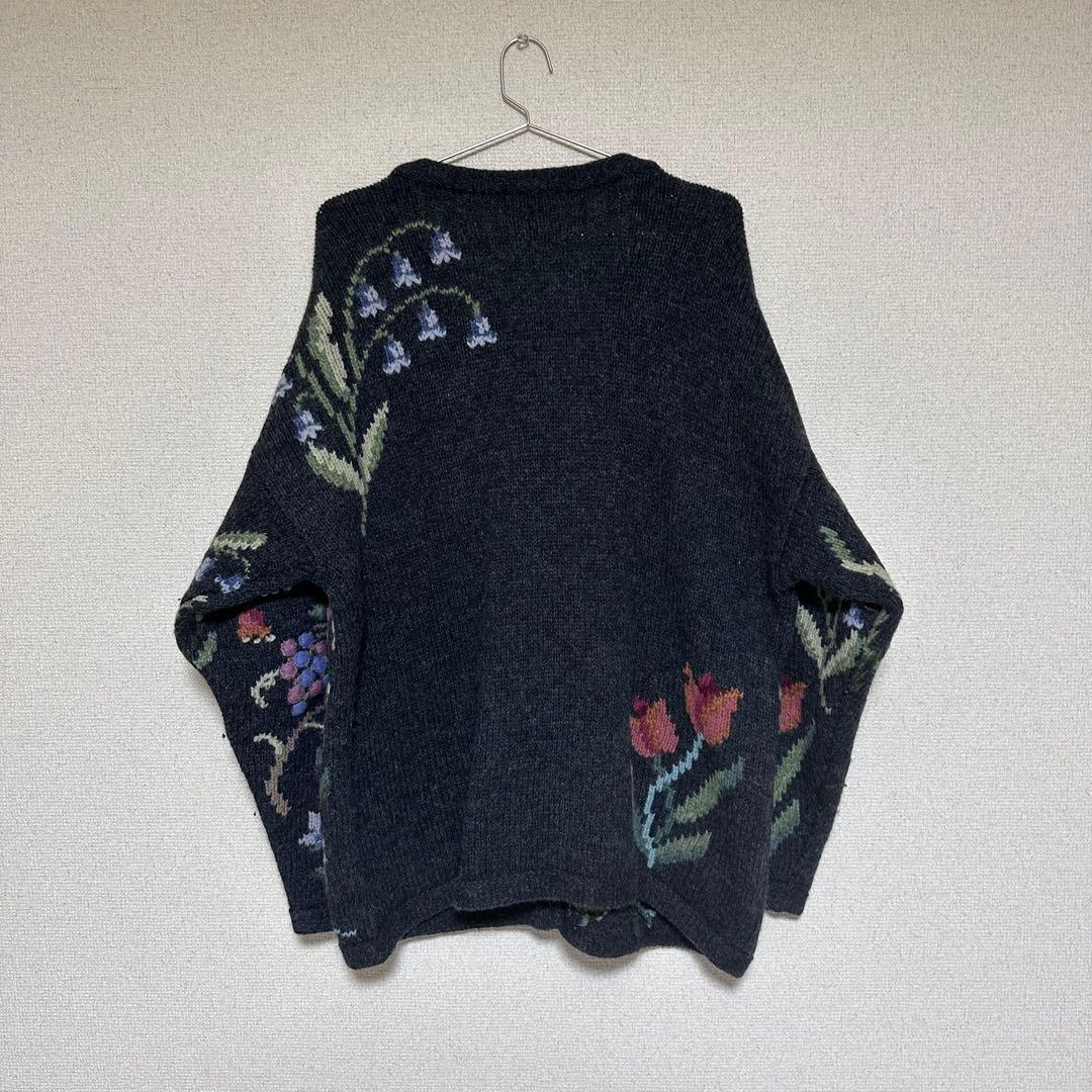 Talbots 花柄 カーディガン XLサイズ