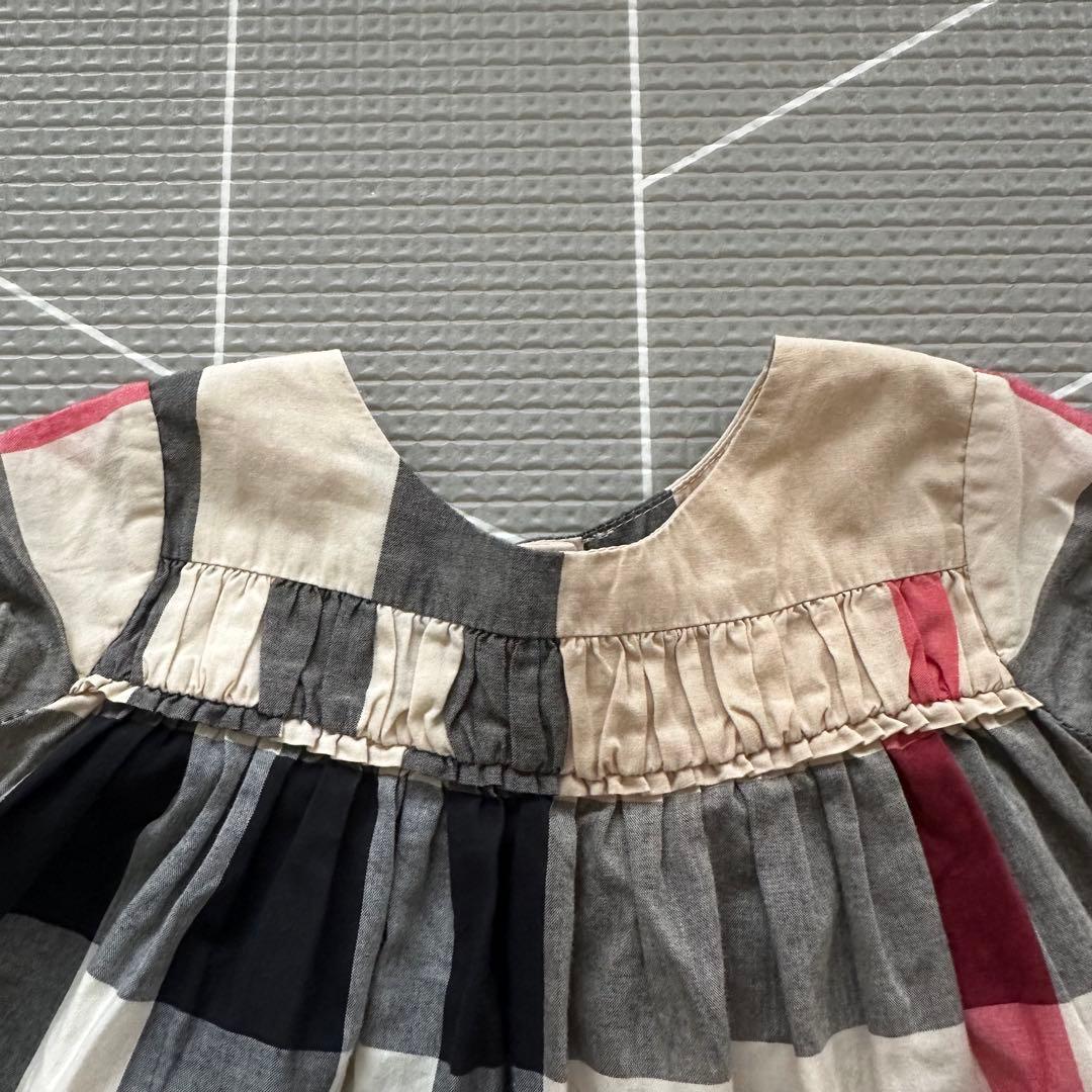 BURBERRY バーバリー チェック トップスワンピース 6M 68cm