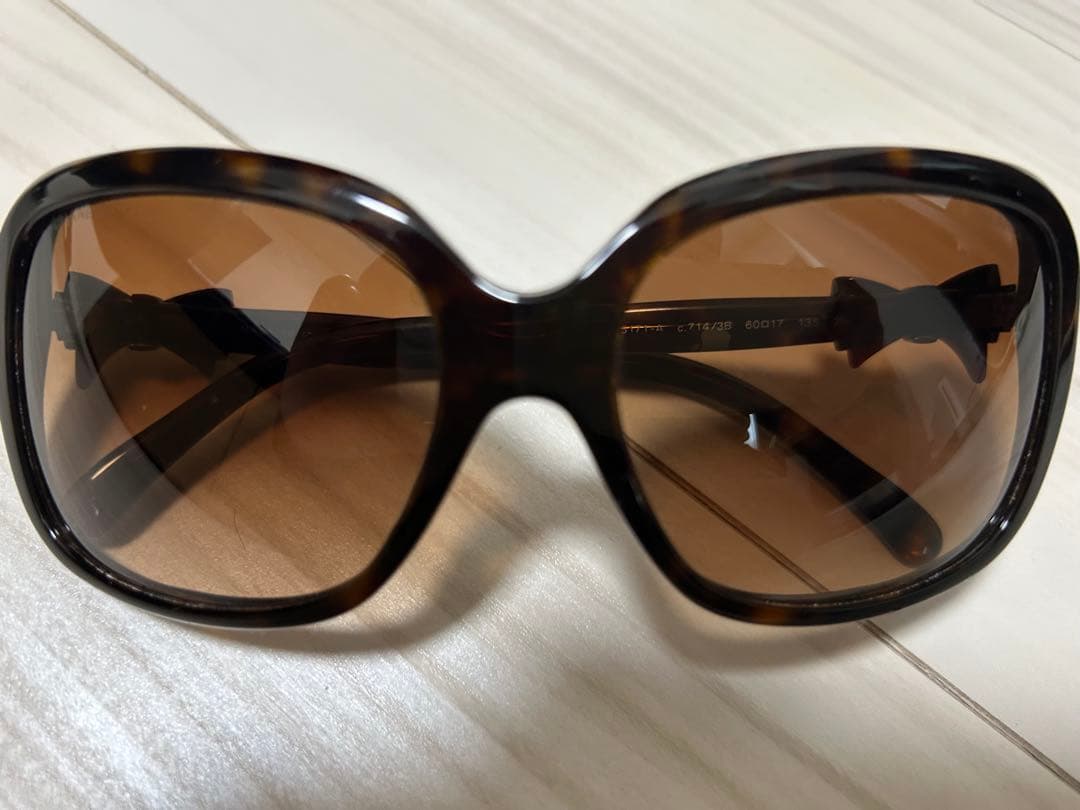 CHANEL シャネル　リボンサングラス　5171A 714/3B べっこう風