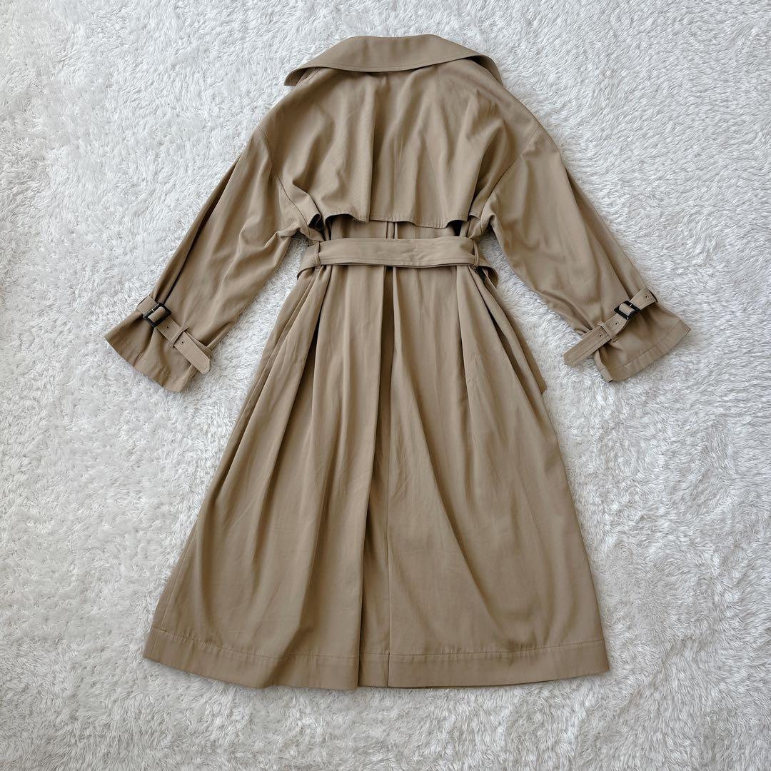 【美品】Spick & Span ツイルコットンオーバートレンチ 36