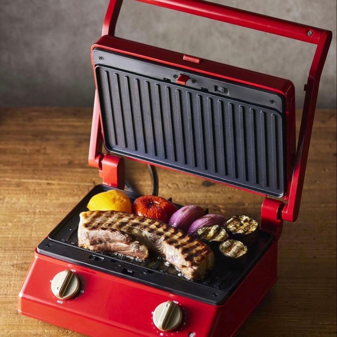 BRUNO グリルサンドメーカー ダブル レッド ホットサンドメーカー