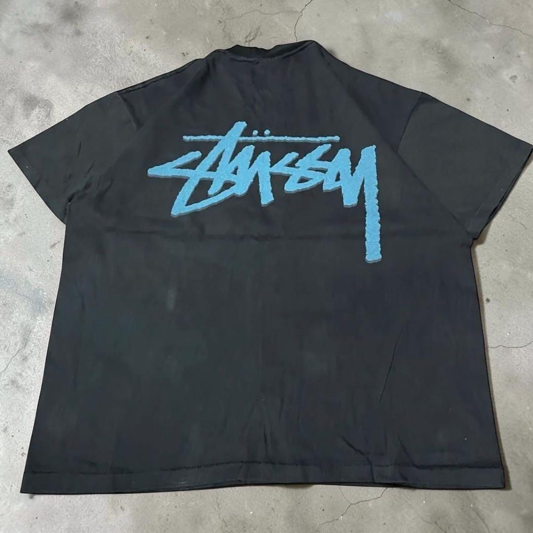 Stussy PAST PRESENT FUTURE Tシャツ BLUE XL