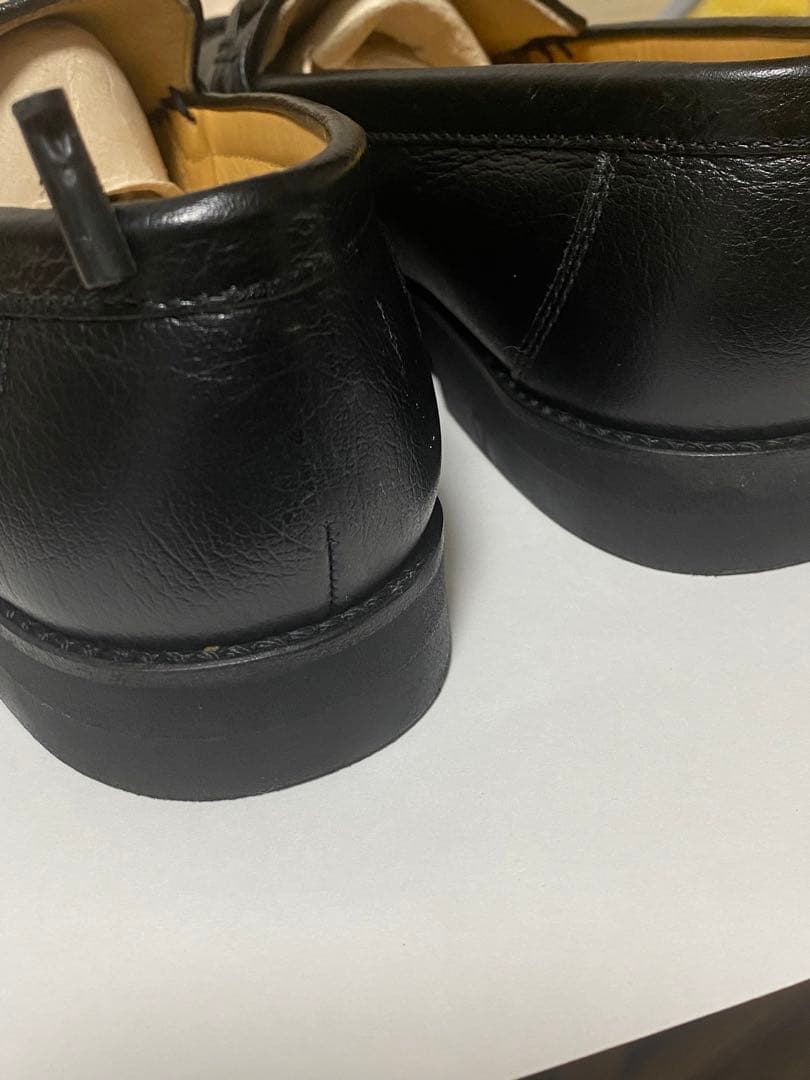 少し使用感のあるバーバリー のビジネスシューズ、レザー、ブラック、サイズ 24