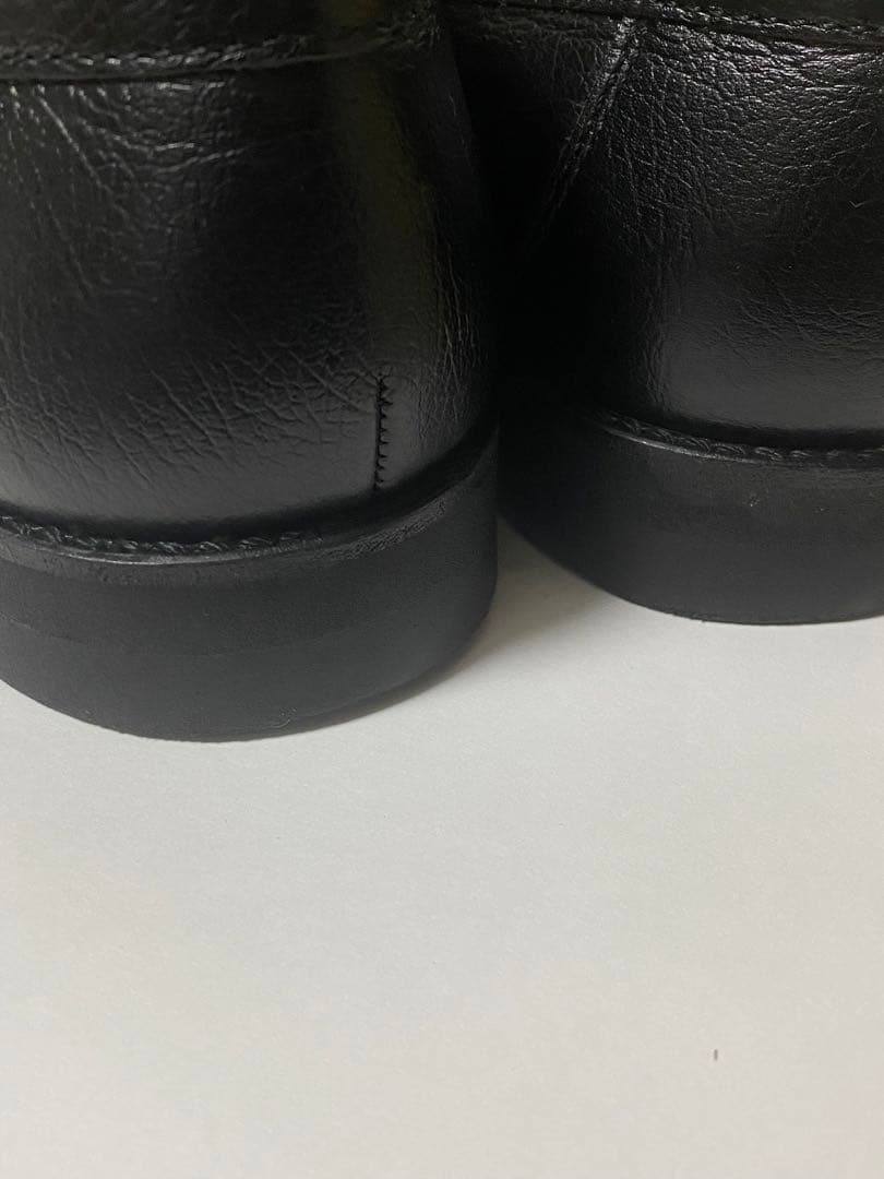 少し使用感のあるバーバリー のビジネスシューズ、レザー、ブラック、サイズ 24