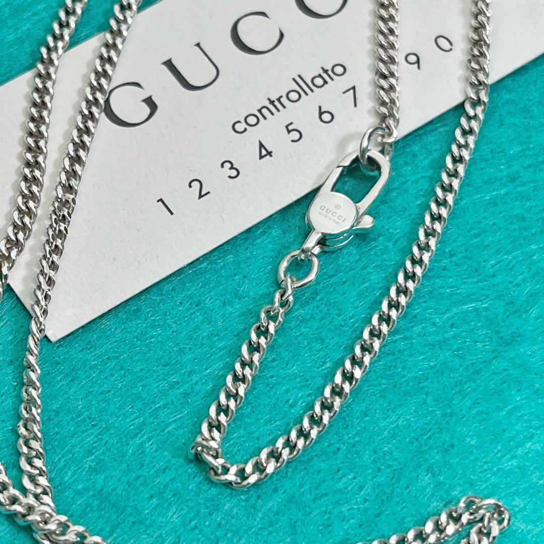 美品　GUCCI 2ミリ喜平チェーンネックレス
