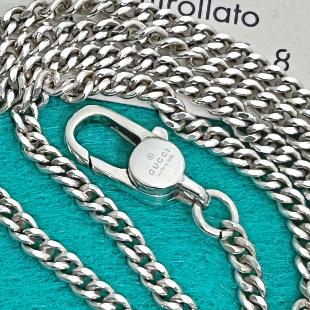 美品　GUCCI 2ミリ喜平チェーンネックレス