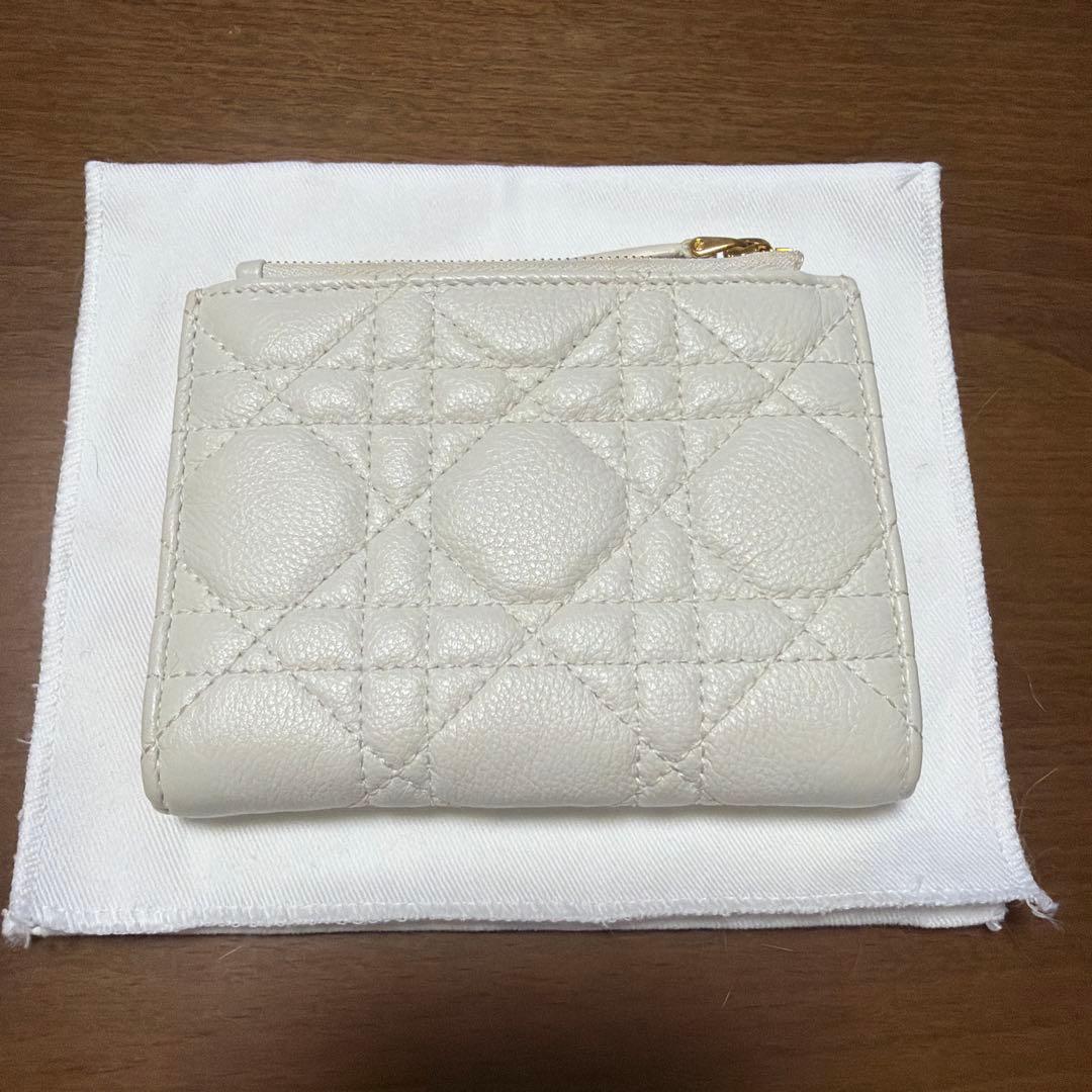 Christian Dior 二つ折り財布 ホワイト