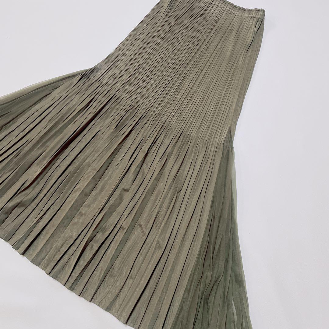 美品✨PLEATS PLEASE プリーツプリーズ　プリーツスカート　チュール