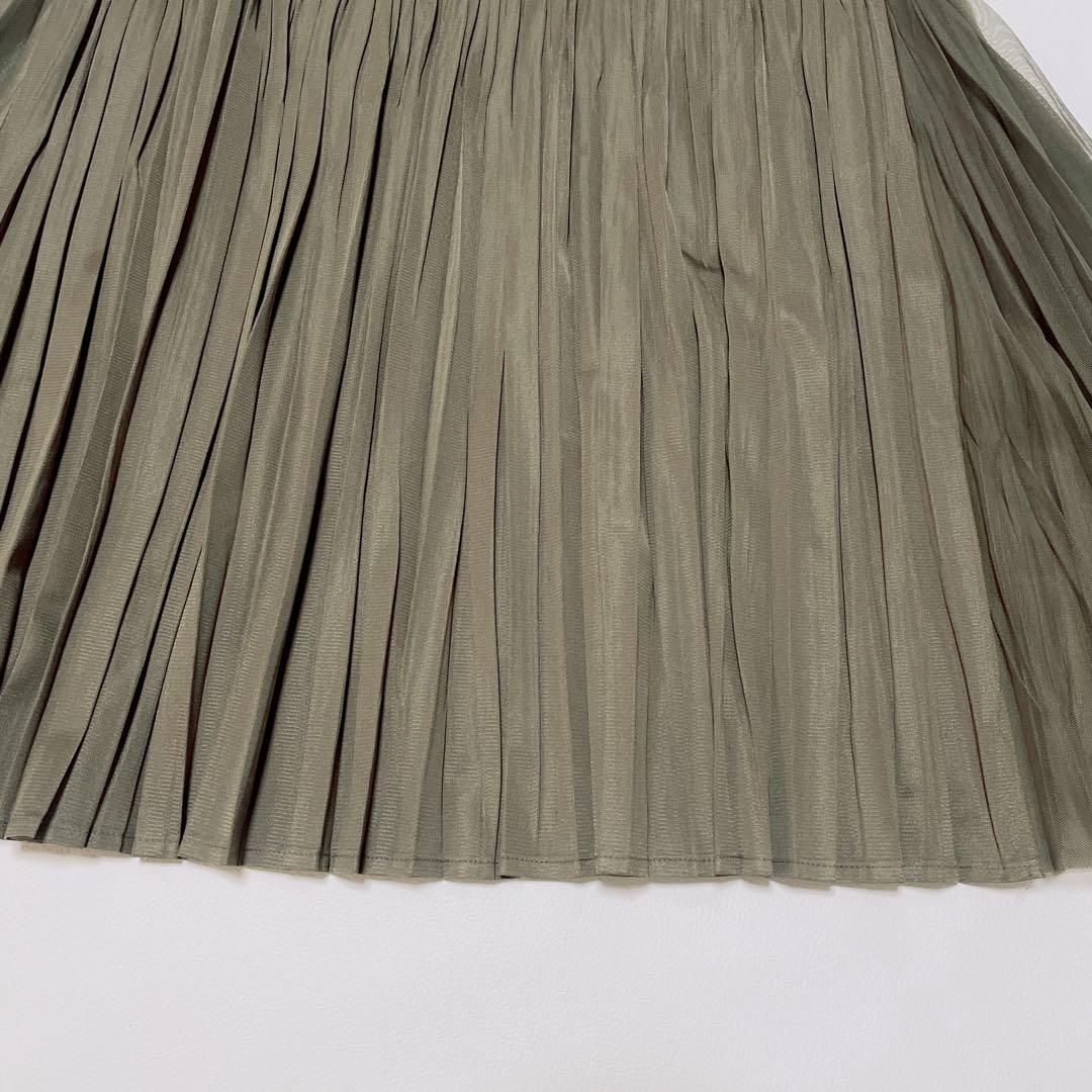 美品✨PLEATS PLEASE プリーツプリーズ　プリーツスカート　チュール
