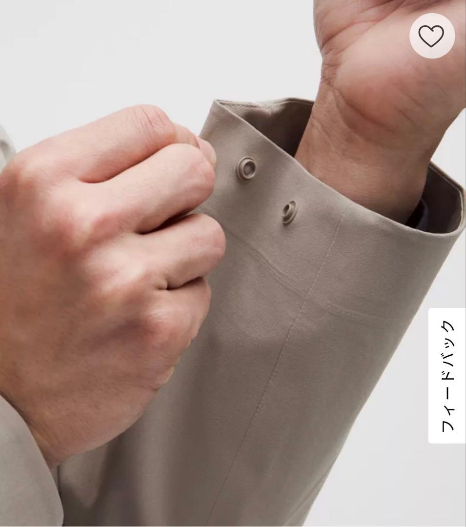【新品】lululemon ルルレモン　メンズ　伸縮性防水ジャケット