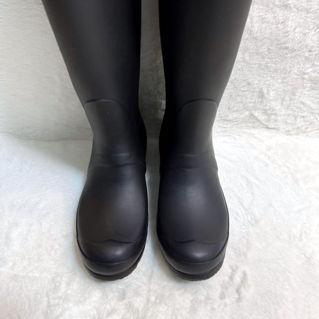 【正規品】美品✨ハンター　レインブーツ　長靴　スノーブーツ　ブラック　37