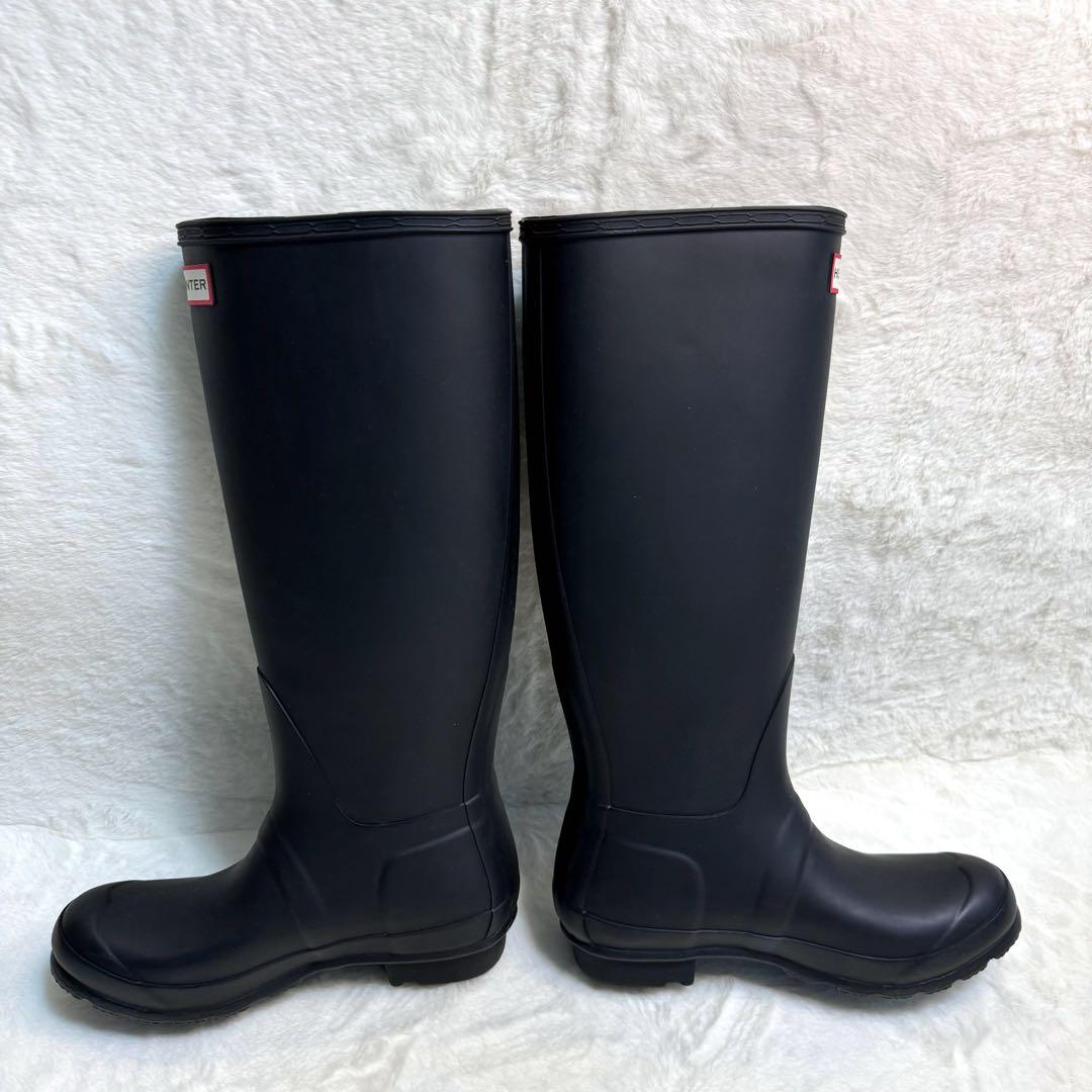 【正規品】美品✨ハンター　レインブーツ　長靴　スノーブーツ　ブラック　37