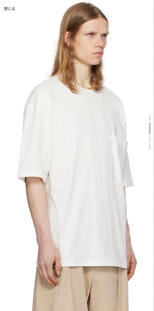 【3/29まで】LEMAIRE 24SS BOXY T-SHIRT CHALK