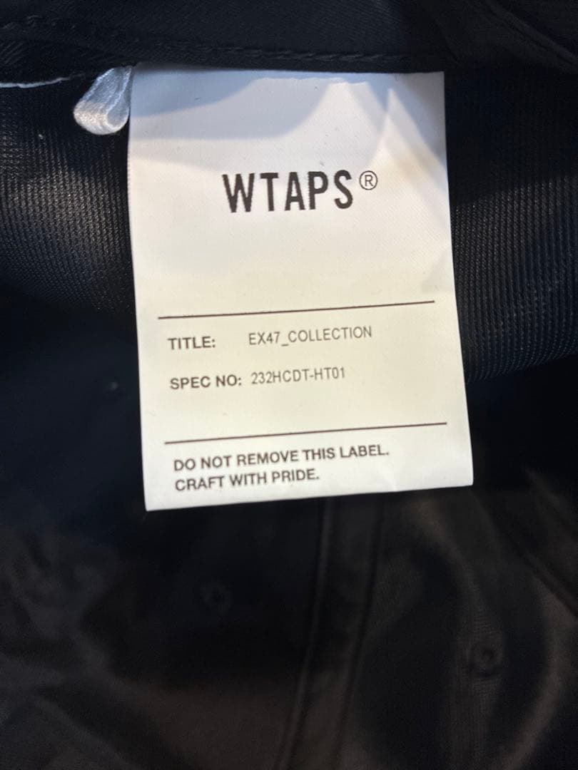 WTAPS ブラック ベースボールキャップ URBAN TERRITORY