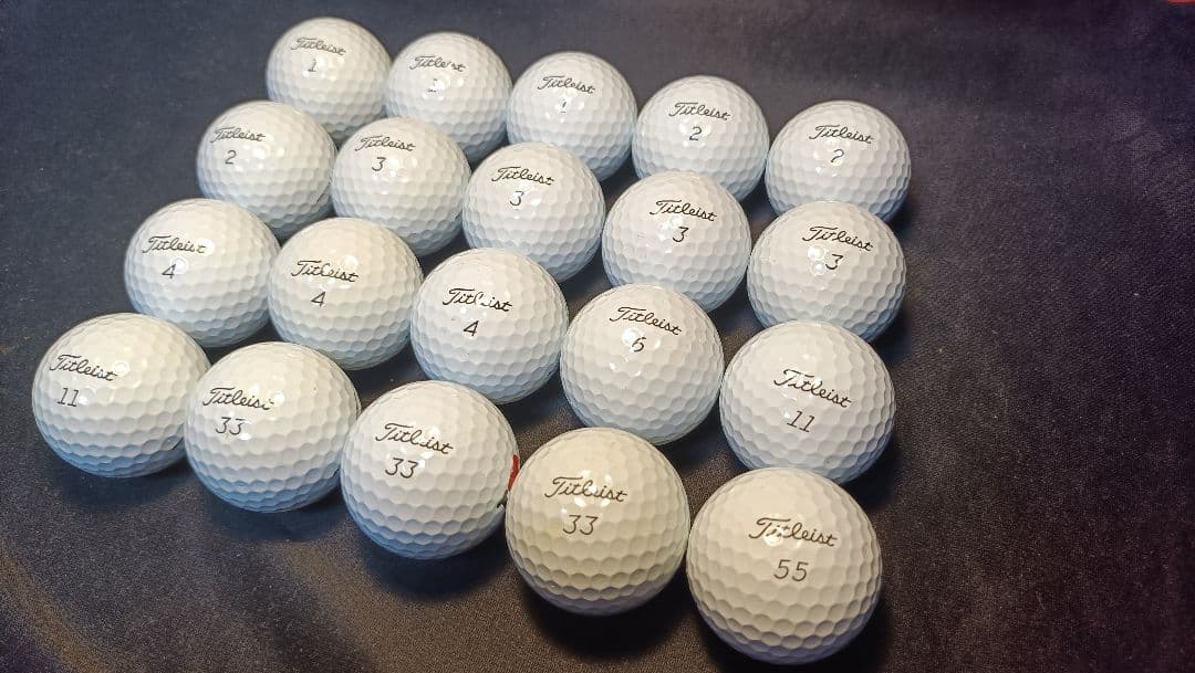 【美品】'23 Pro V1 20球 (ホワイト) タイトリスト ロストボール